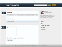 Tablet Screenshot of copywronger.com